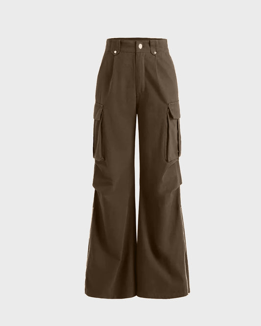ZIPPED HEM CARGO IN BROWN