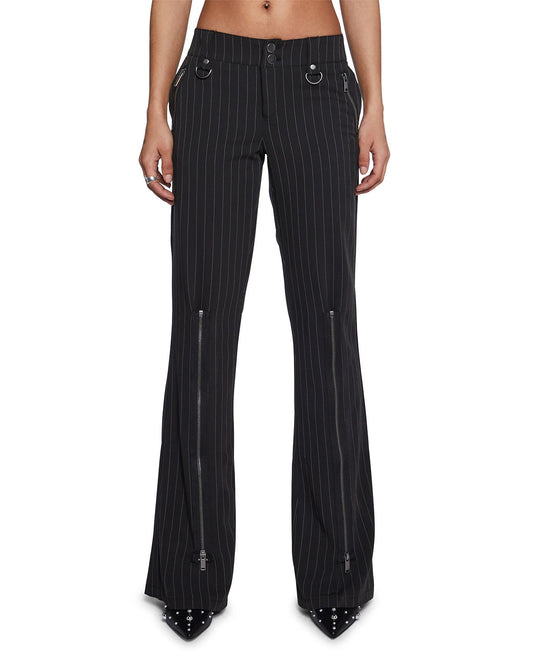 PINSTRIPES FLARED PANTS