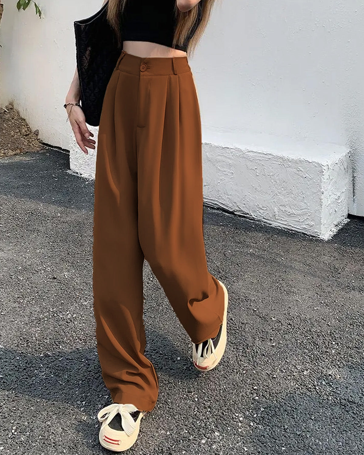 KNIFE PLEATS KOREAN TROUSERS