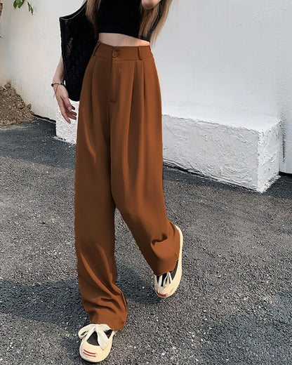 KNIFE PLEATS KOREAN TROUSERS