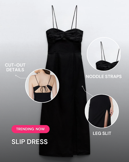 SLIP DRESS - 100% COTTON