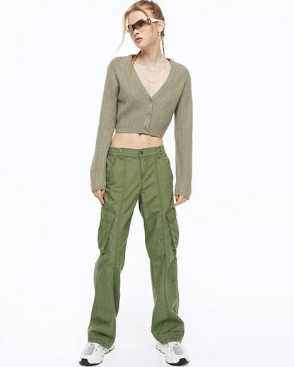 HIGH RISE WIDE LEG CARGO