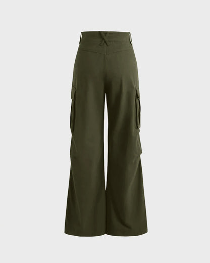 ZIPPED HEM CARGO IN OLIVE