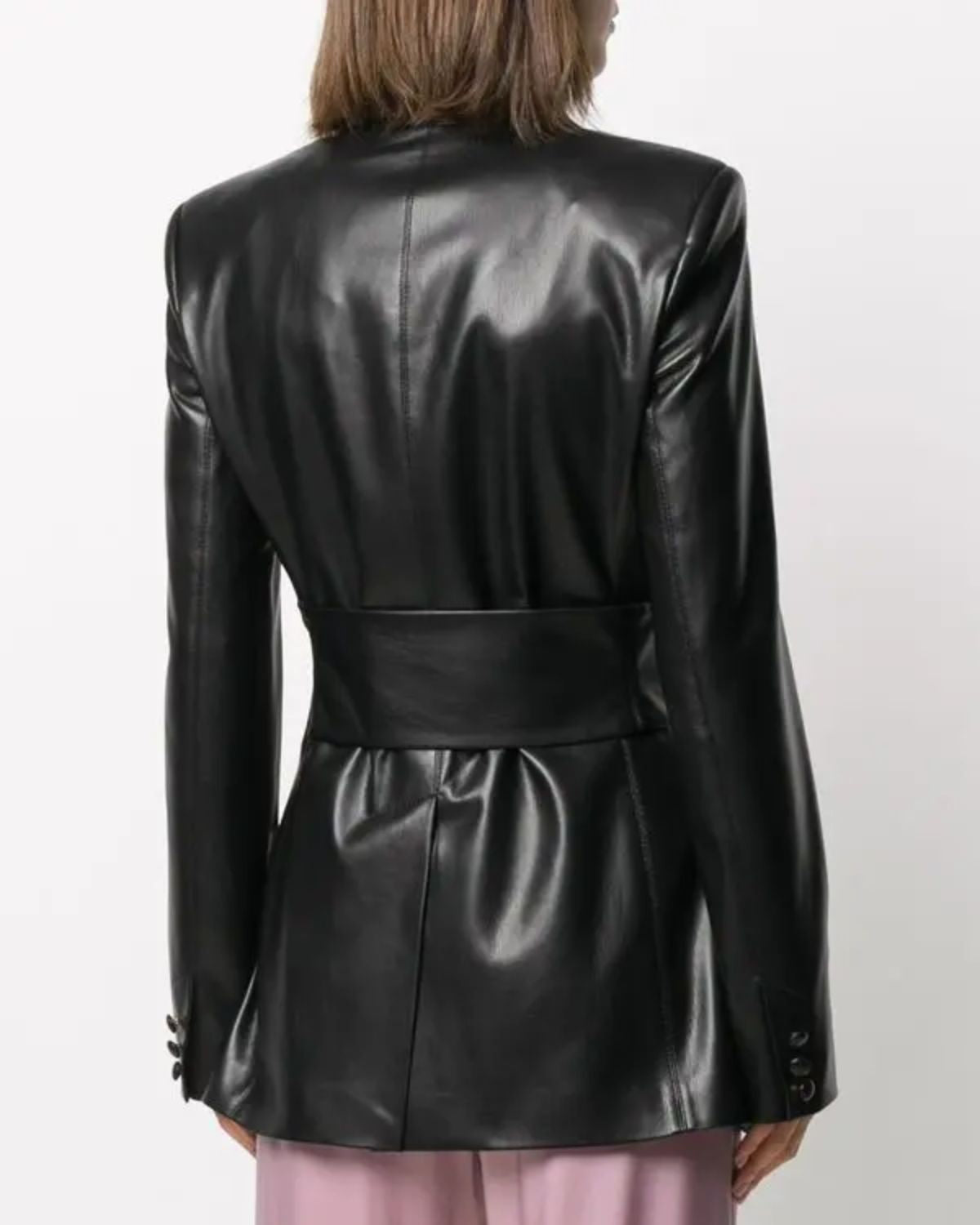 PEAK COLLAR WRAP-UP JACKET