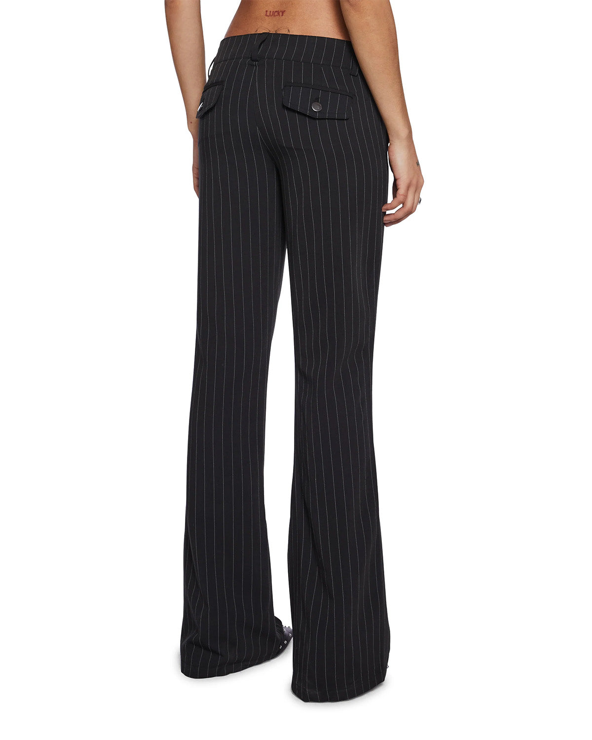PINSTRIPES FLARED PANTS