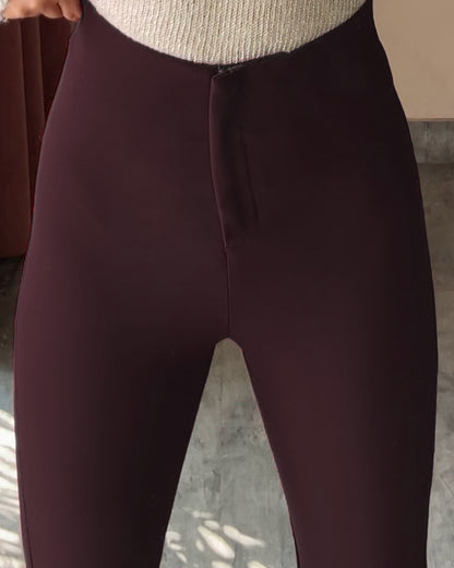 BOOT CUT PINTUCK TROUSER