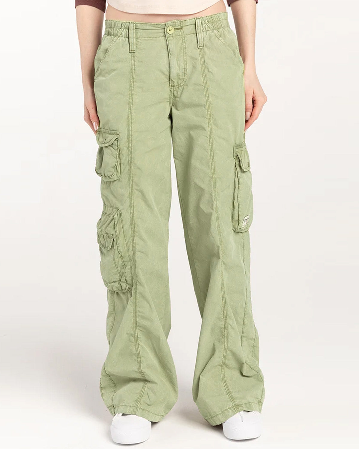SAGE GREEN UTILITY CARGO PANTS
