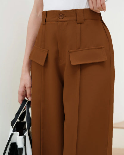 Faux Flap Pocket Pants