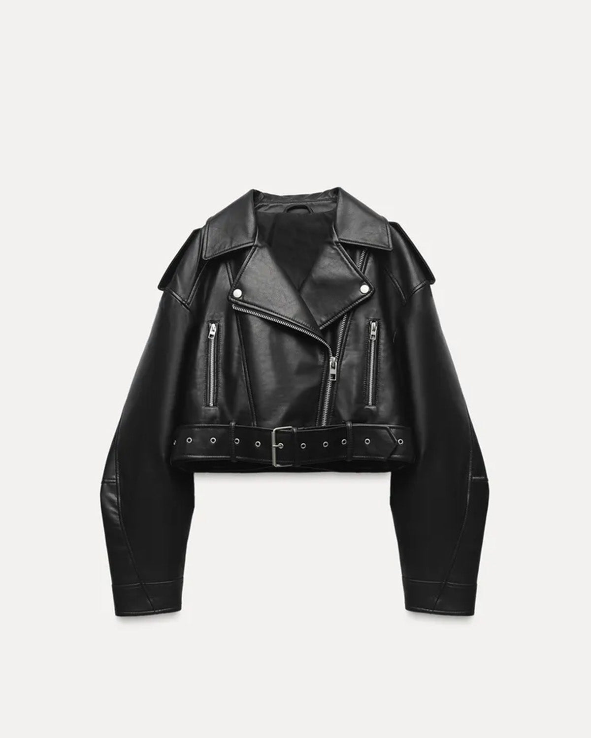 DOUBLE BREASTED BIKER JACKET