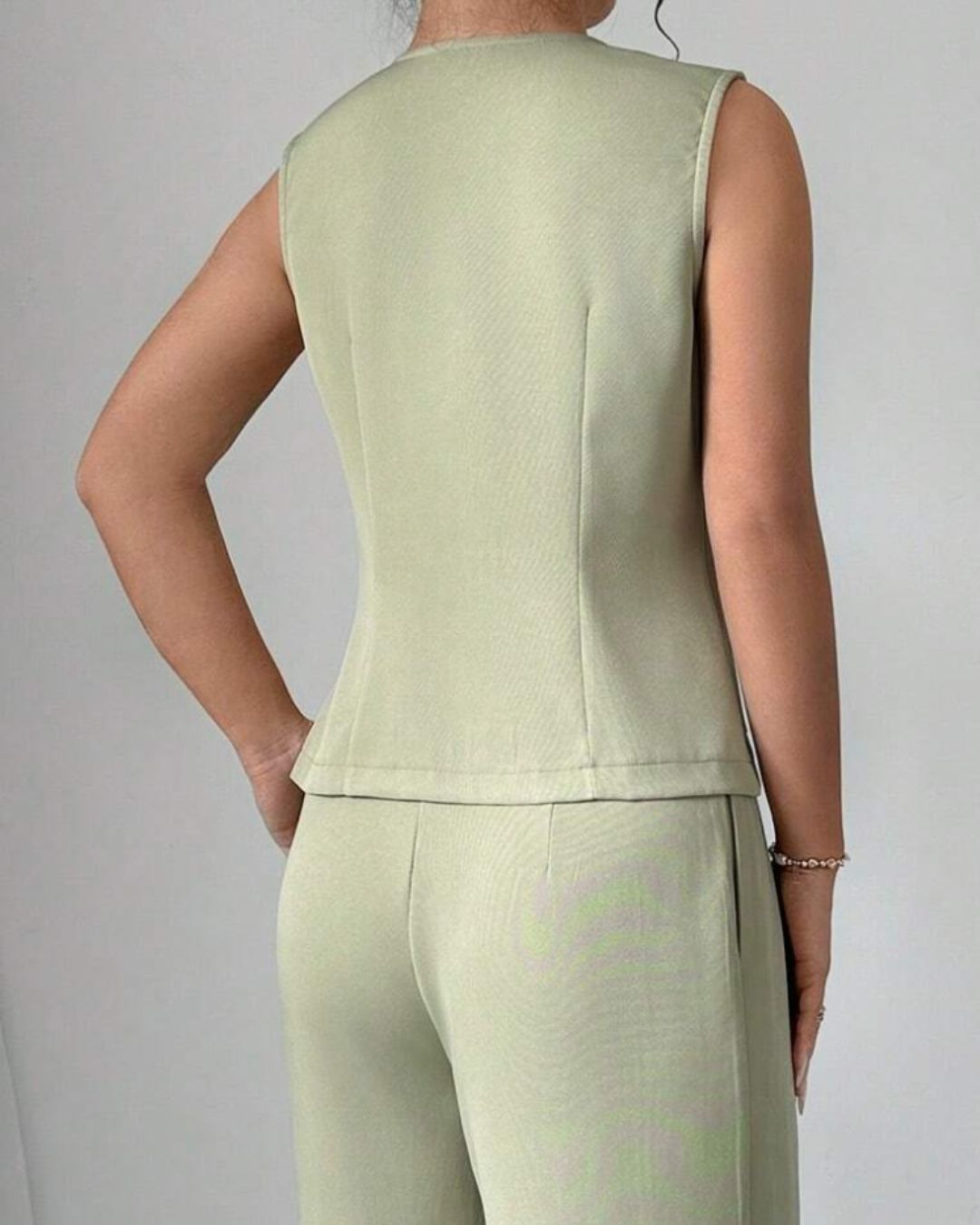 FLAP-POCKET WAIST COAT