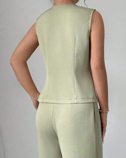 FLAP-POCKET WAIST COAT
