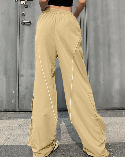 PANELLED BAGGY FIT TROUSER