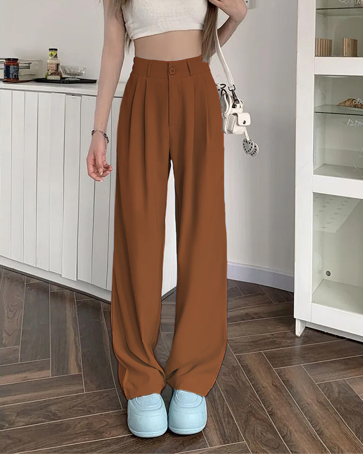 KNIFE PLEATS KOREAN TROUSERS