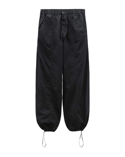 DRAWSTRING DETAIL PARACHUTE PANTS