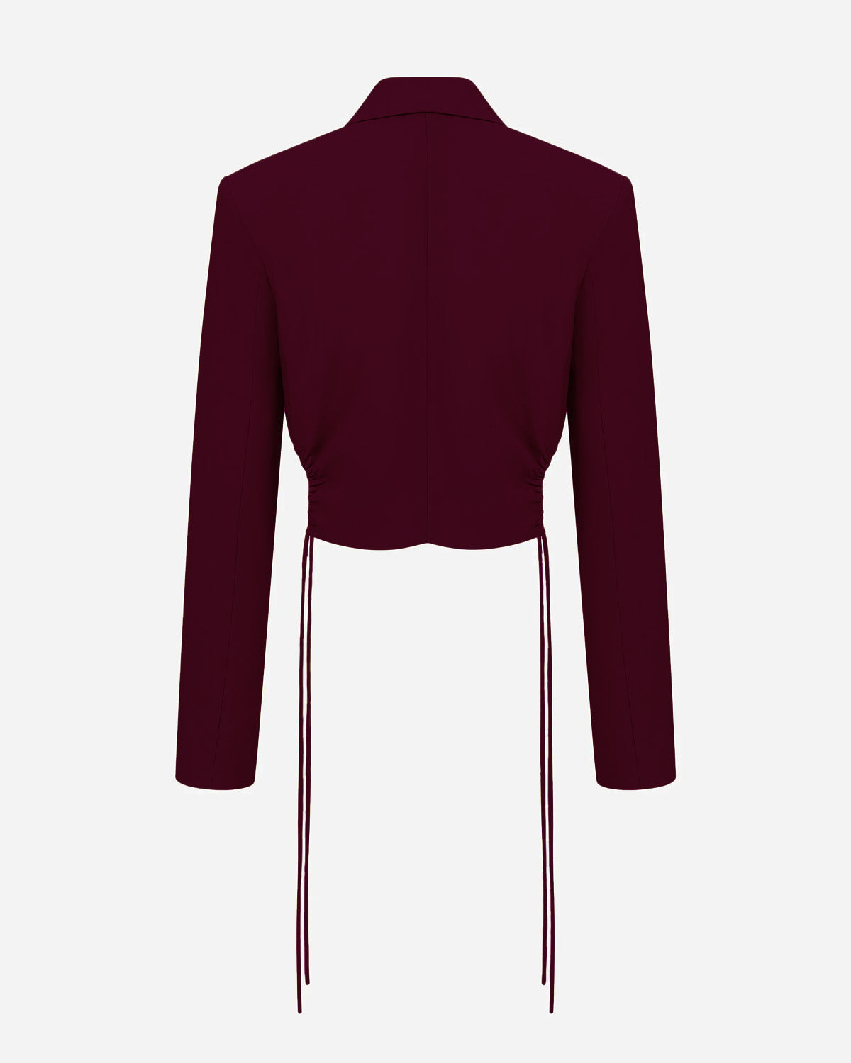 SIDE RUCHING CROPPED BLAZER