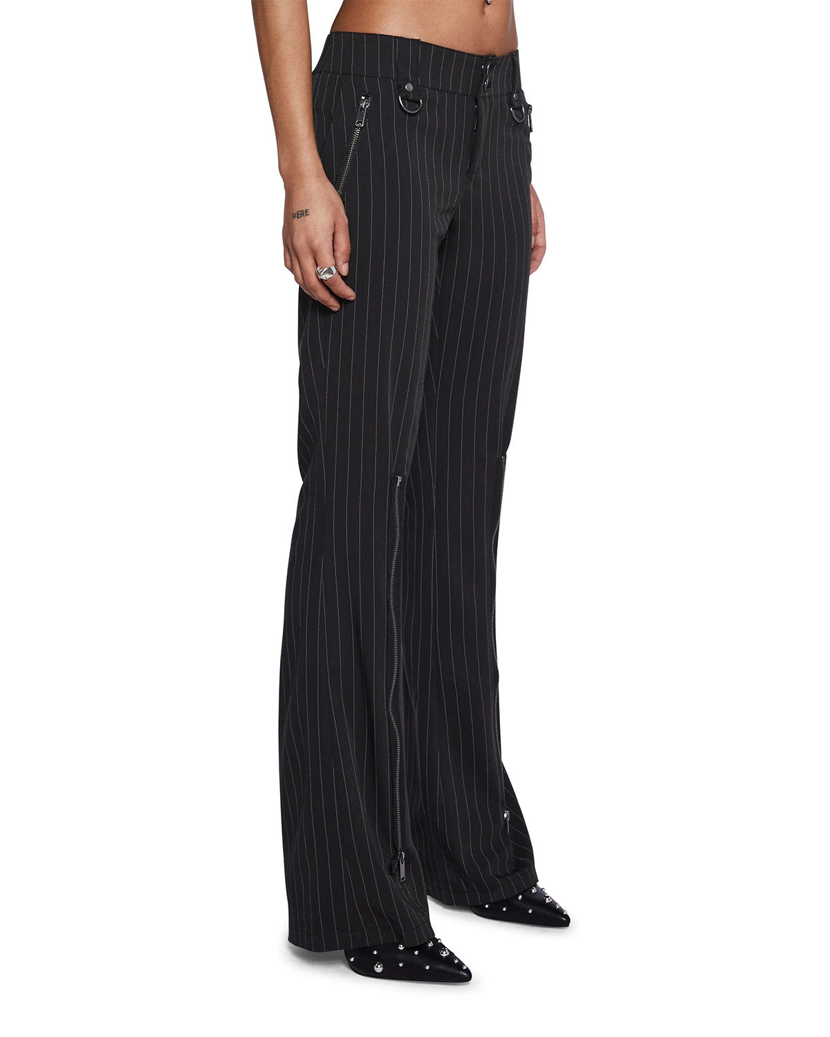 PINSTRIPES FLARED PANTS