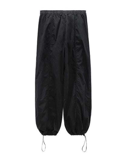 DRAWSTRING DETAIL PARACHUTE PANTS
