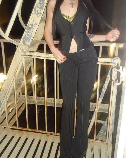 PINSTRIPES FLARED PANTS